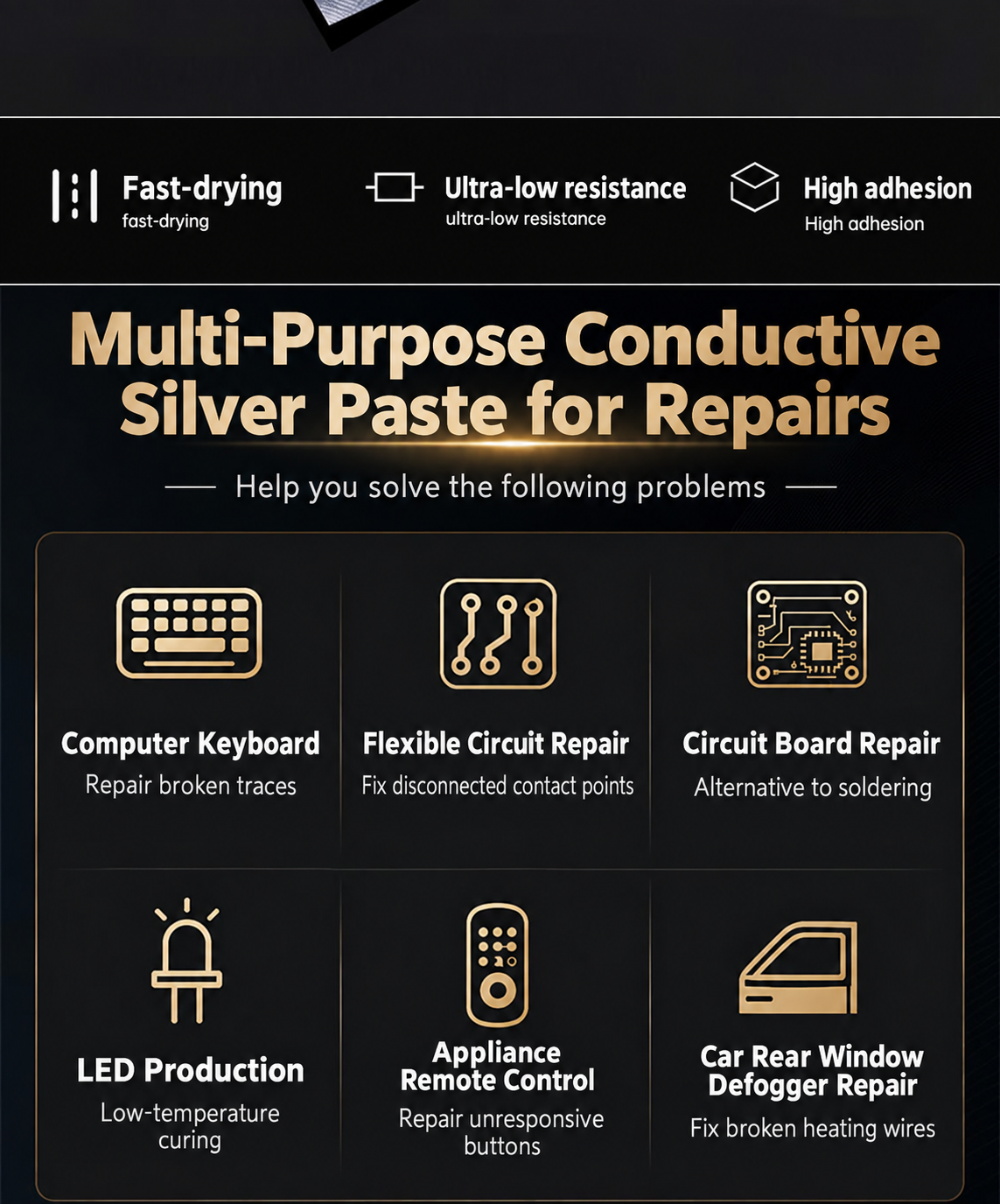 HMT-YJ15 Low Temperature Curing Conductive Silver Paste