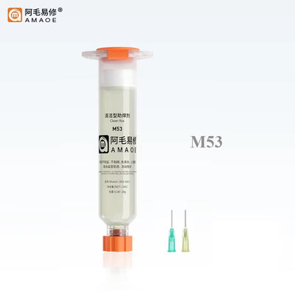 AMAOE 10CC M50 M53 No-Clean Smooth Tacky Soldering Flux Paste