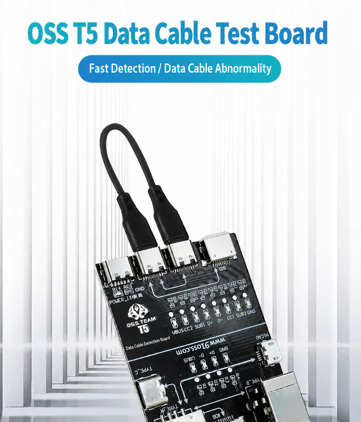 OSS TEAM T5 Data Cable Test Board