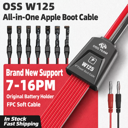 OSS TEAM W125 Power Boot Cable for iPhone 7-16 Pro Max Series
