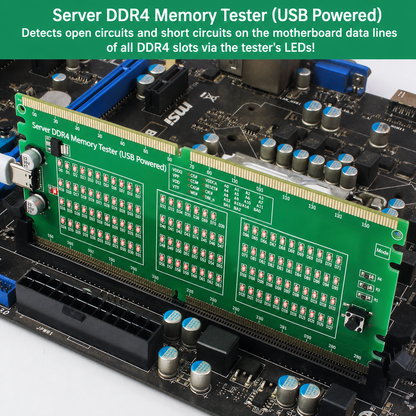 HMT-TC03 Server DDR4 Memory Tester with LED Indicators – USB Powered