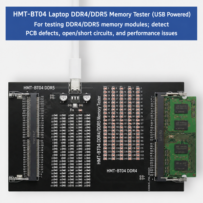 HMT-BT04 Laptop DDR4/DDR5 Memory Module Tester (USB-powered)