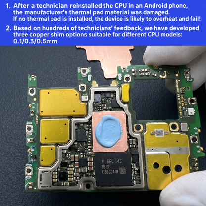 HMT HuiMinTong Phone CPU Thermal Copper Sheet