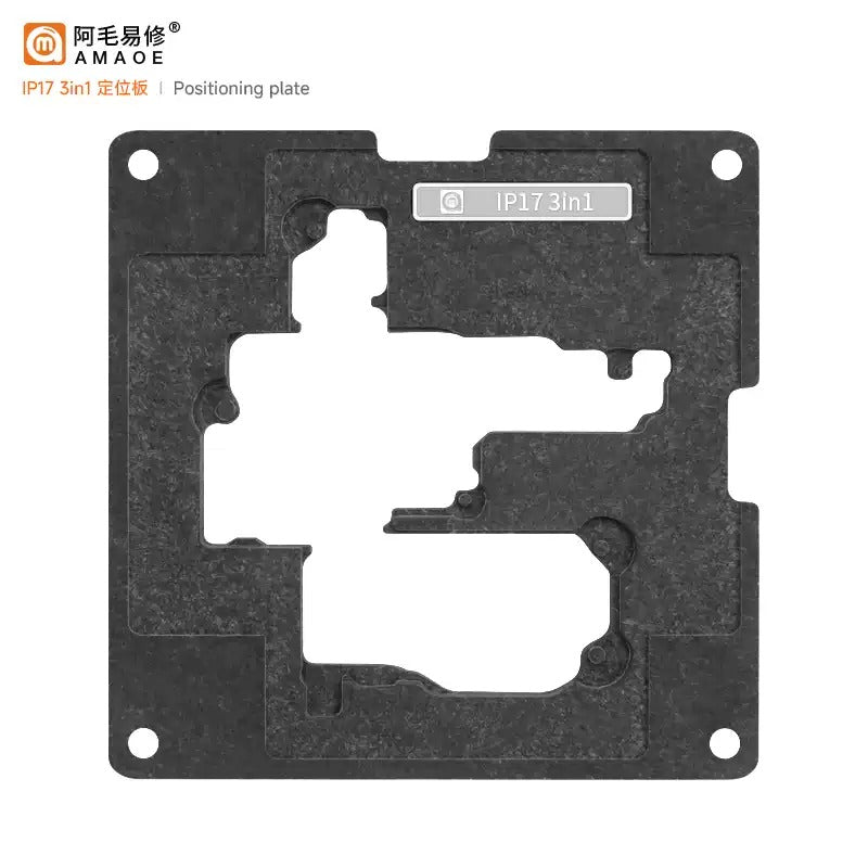 AMAOE iPhone X-17 31in1 iPhone Mid Layer Reballing Station Steel Stencil