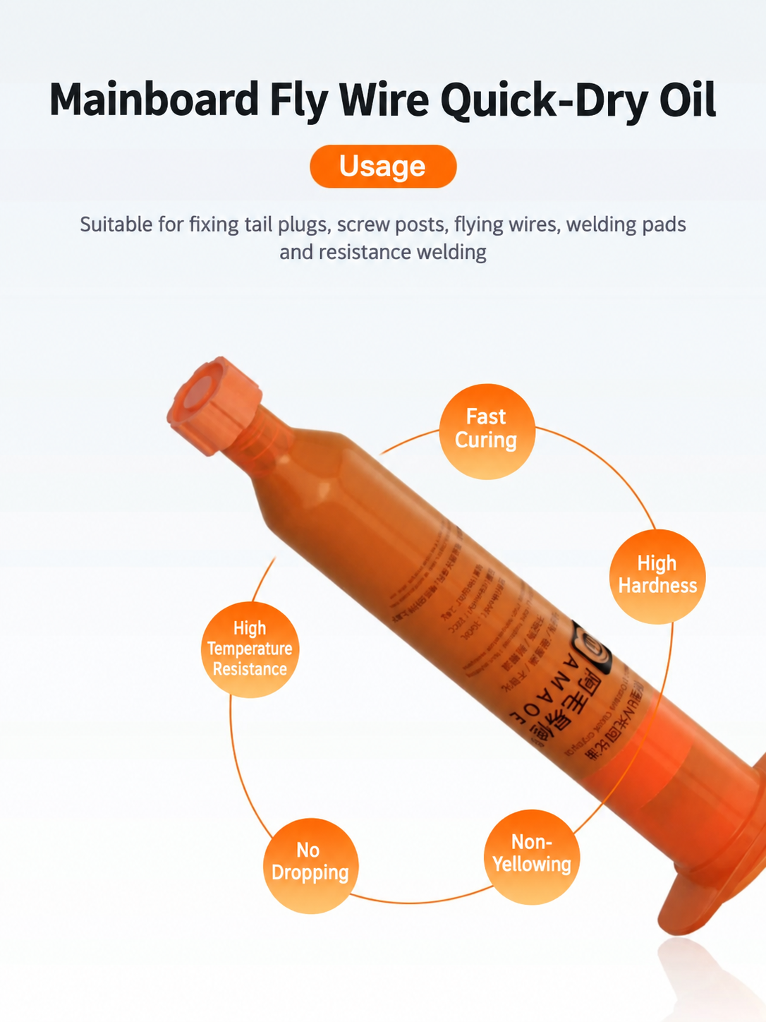AMAOE 3 Fast Cure UV Glue Phone Motherboard Jumper Wire Repair