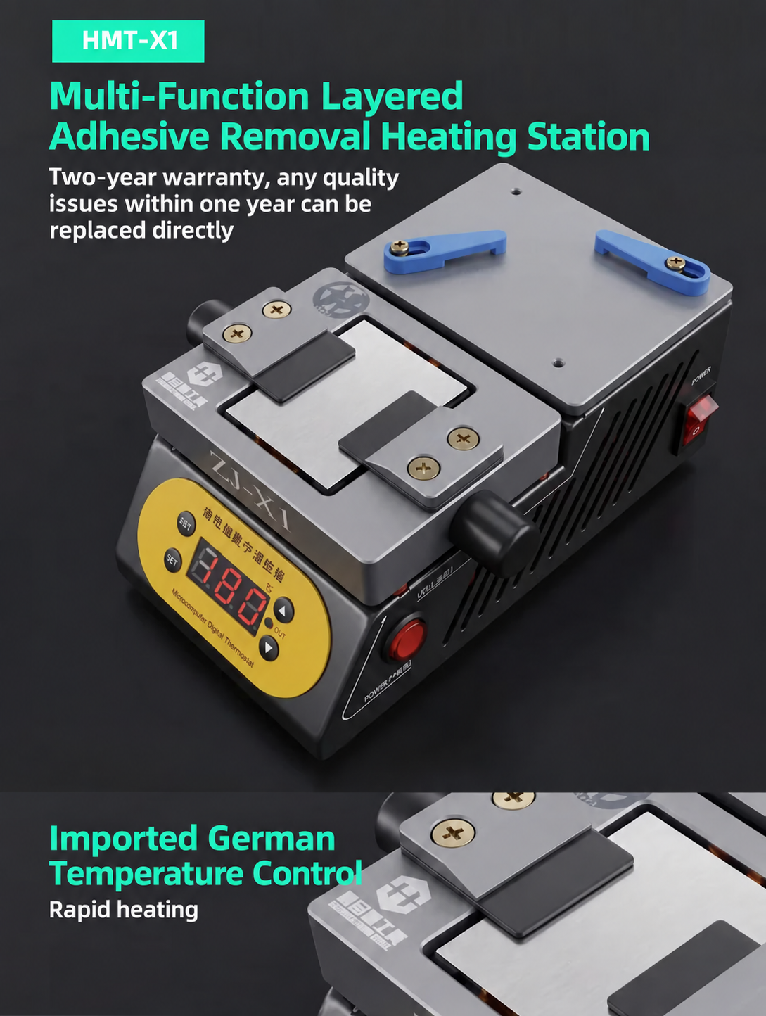 HMT-X1 220V US Standard Motherboard Layer Separation & Glue Removal Heating Station