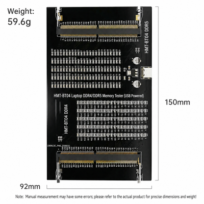 HMT-BT04 Laptop DDR4/DDR5 Memory Module Tester (USB-powered)