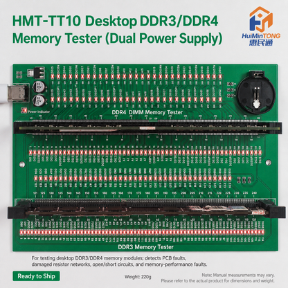 HMT-TT10 Desktop DDR3/DDR4 Memory Module Tester - Dual Power Supply