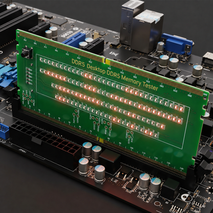 HMT-TC05 Desktop DDR5 Memory Tester with LED Indicators (Standard Motherboard)