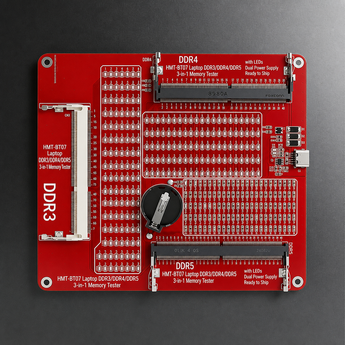 HMT-BT07 Laptop DDR3/DDR4/DDR5 3-in-1 Memory Tester
