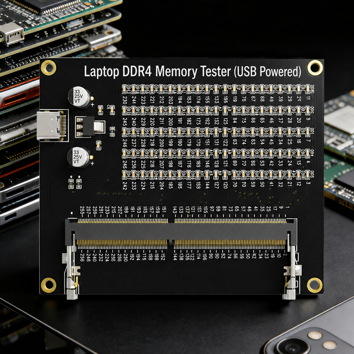 HMT-BT06 Laptop DDR4 Memory Module Tester (USB-powered)