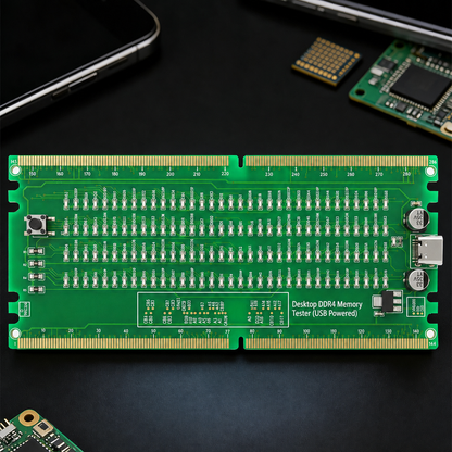 HMT-TC04 Desktop DDR4 Memory Tester with LED Indicators (USB Powered)