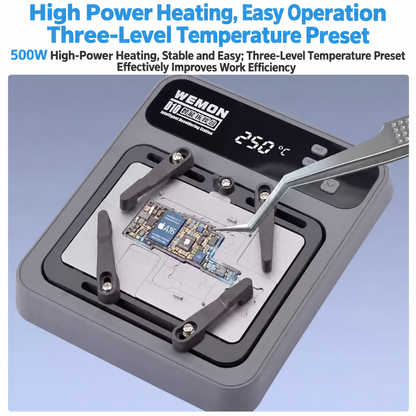 WEMON D10 Smart Desoldering Station 9 Molds iPhone X‑17PM