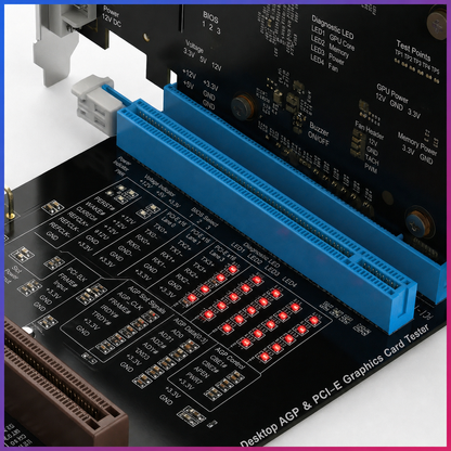 HMT-CZ02 Desktop AGP/PCI-E Graphics Card Tester with Indicator Lights