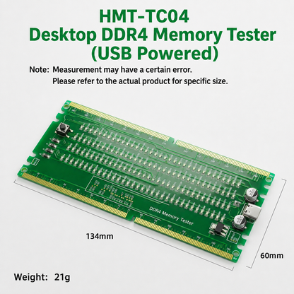 HMT-TC04 Desktop DDR4 Memory Tester with LED Indicators (USB Powered)