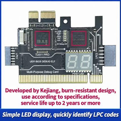 HMT-TL611 PRO Diagnostic Card for Desktop PCI Motherboard