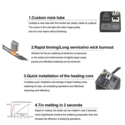 WEMON K21A Digital Soldering Station 75W T210 C210 Tip