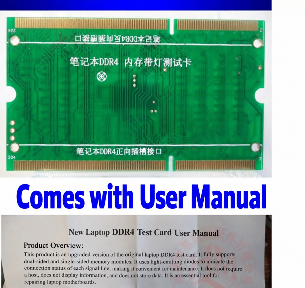 HMT-BC02 DDR4 Laptop Memory Tester with LED Indicator