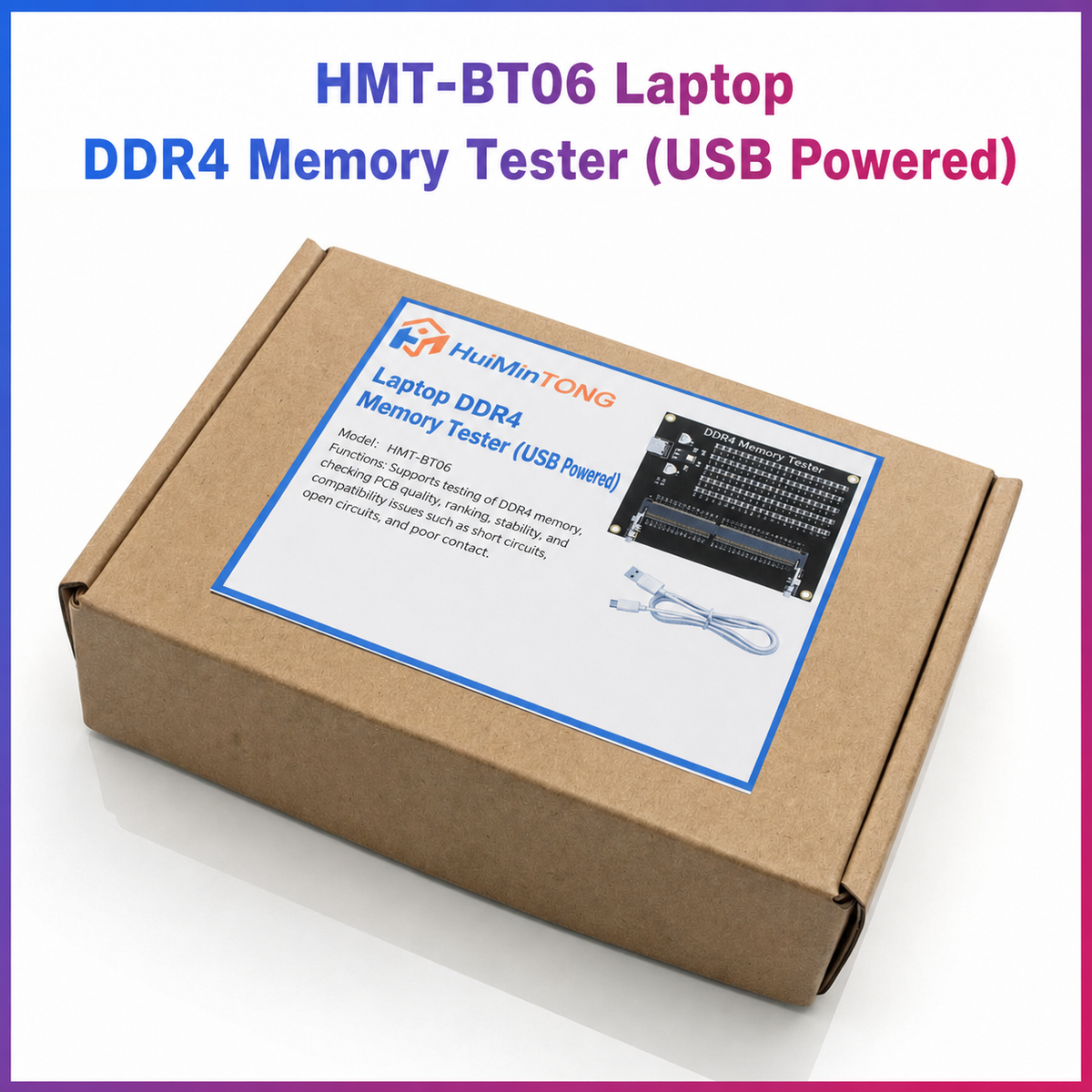 HMT-BT06 Laptop DDR4 Memory Module Tester (USB-powered)