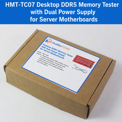 HMT-TC08 Desktop DDR5 Memory Tester with LED Indicators – Dual Power Supply (Server Motherboard)