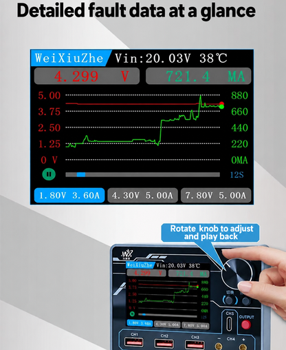 WEIXIUZHE PTV1 High Precision Multi-Function Smart Power Supply