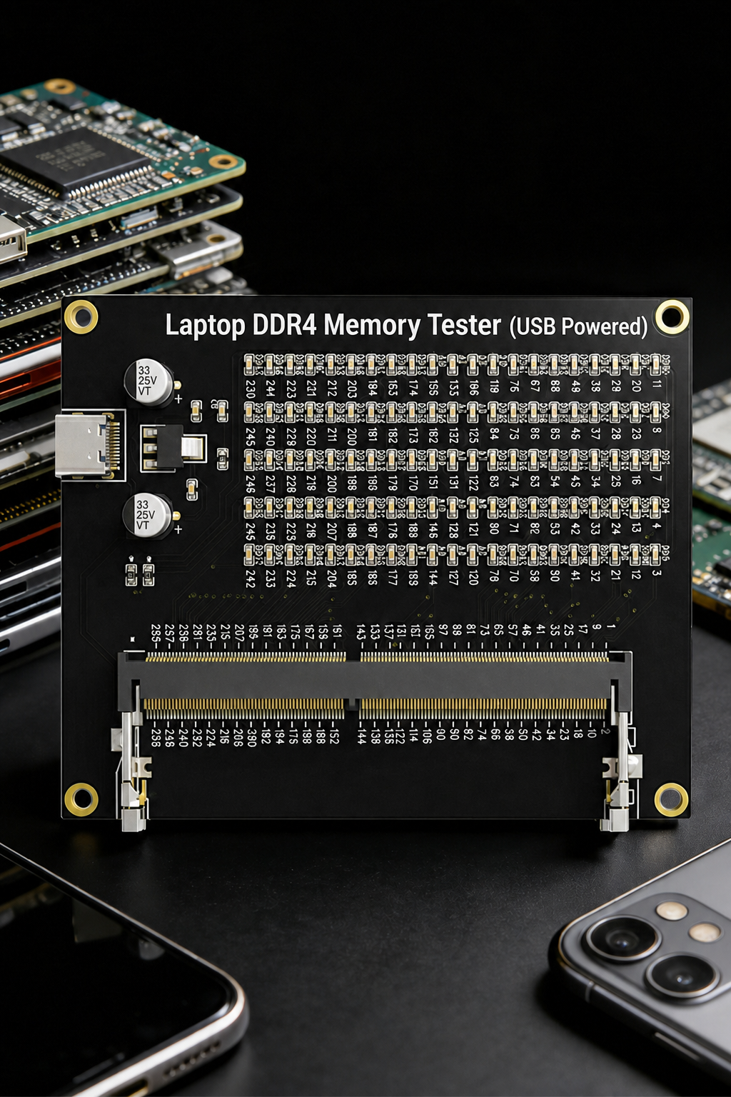 HMT-BT06 Laptop DDR4 Memory Module Tester (USB-powered)