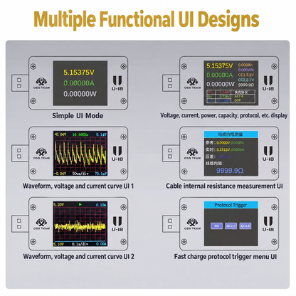 OSS TEAM U18 USB‑A & Type‑C Fast Charging Tester