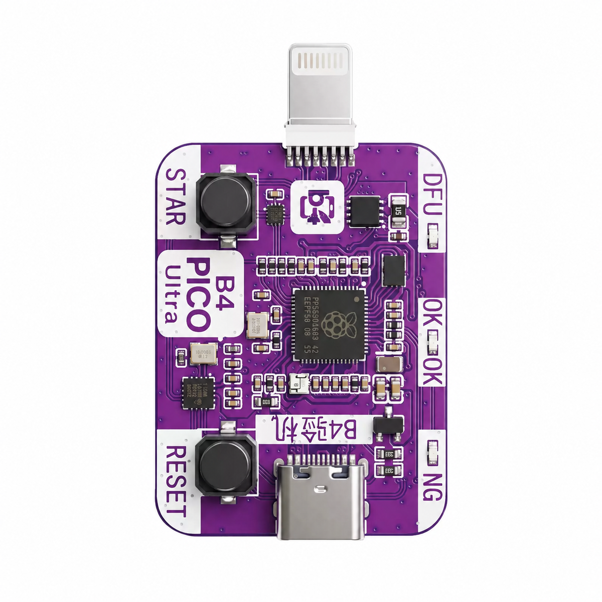 B4 PICO Ultra Mobile Repair Tool, No Cable Swap for Flashing, Dual Mode Auto DFU, One-Click PWND Entry