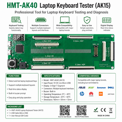 HMT-AK40 Laptop Keyboard Tester (AK15)