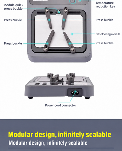WEMON D10 Smart Desoldering Station 9 Molds iPhone X‑17PM