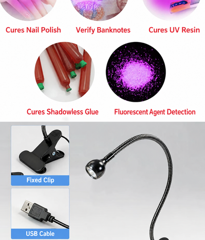 HMT-UV03 Clip-on 3W UV Curing Lamp