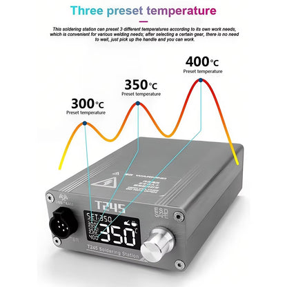 OSS TEAM T245 Solder Station 130W intelligence Digital display Constant temperature 110/220V