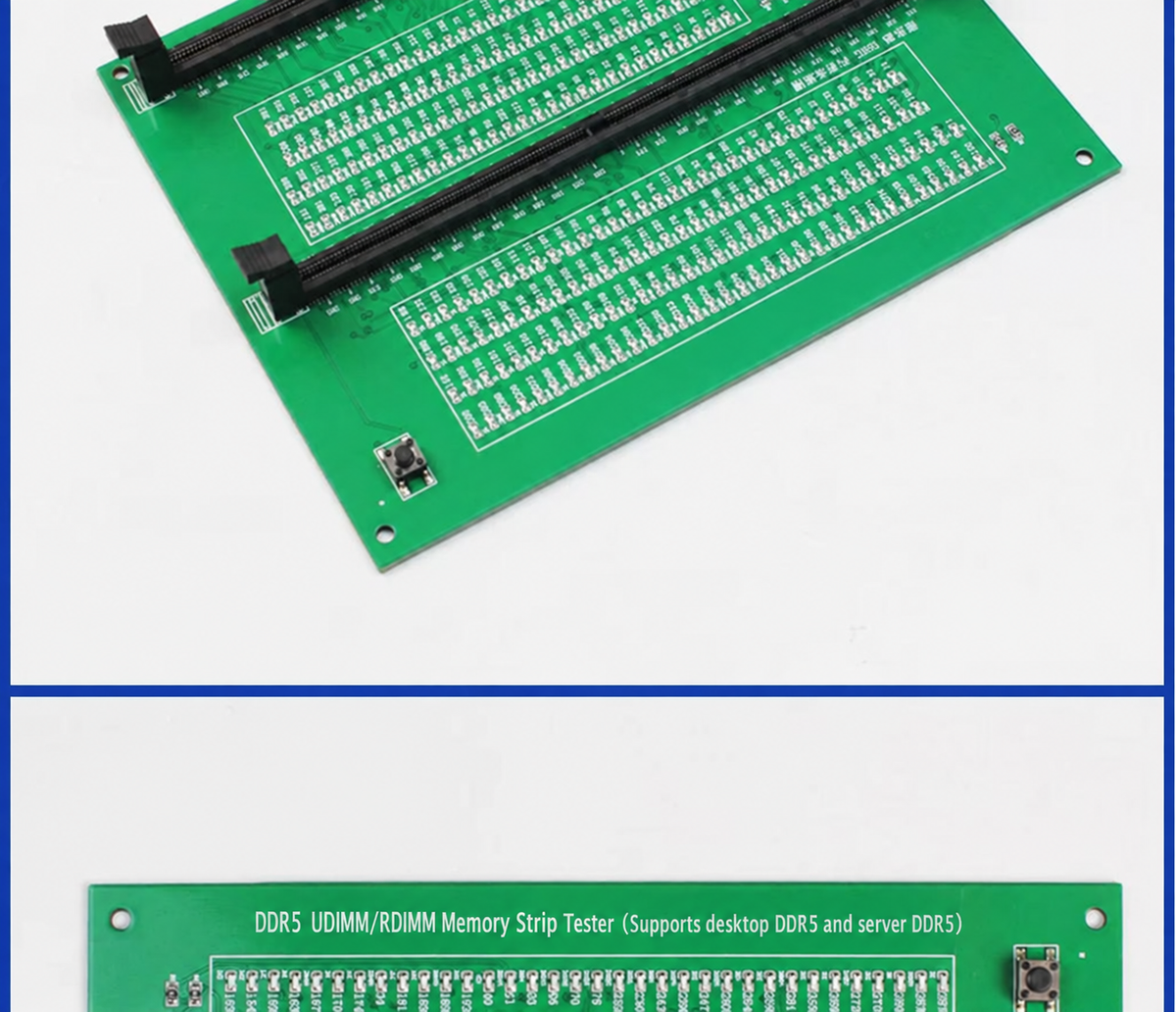 HMT-TT06 2-in-1 DDR5 Desktop &amp; Server RAM Module Tester with LED Indicator