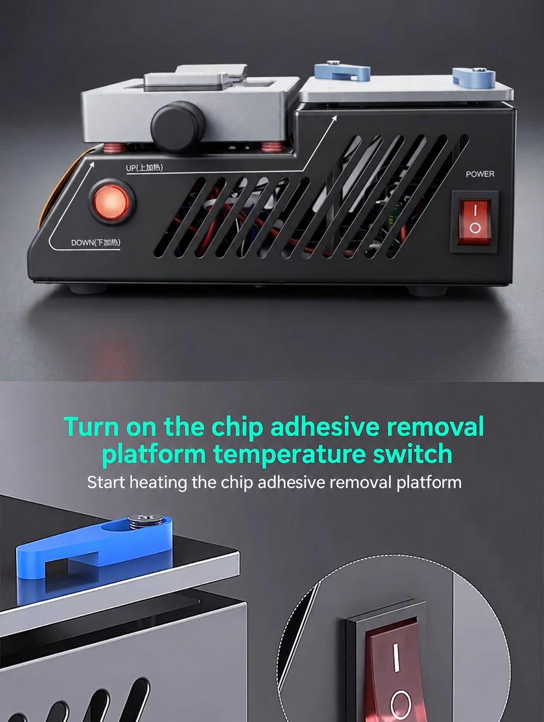 HMT-X1 220V US Standard Motherboard Layer Separation & Glue Removal Heating Station