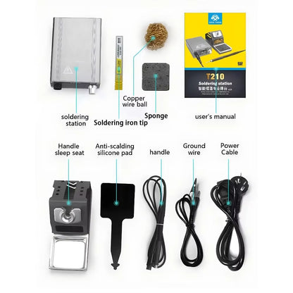 OSS TEAM T210 Solder Station 75W Digital display Constant temperature Standard Configuration 110/220V