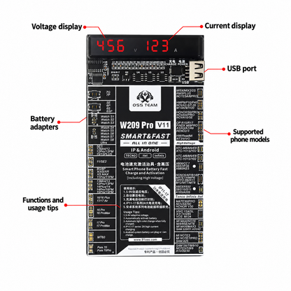 OSS TEAM W209Pro V11 Battery Activation Board