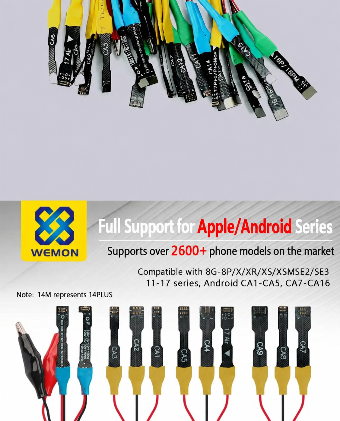 WEMON S115 / S115 Pro Power Boot Cable for iPhone & Android