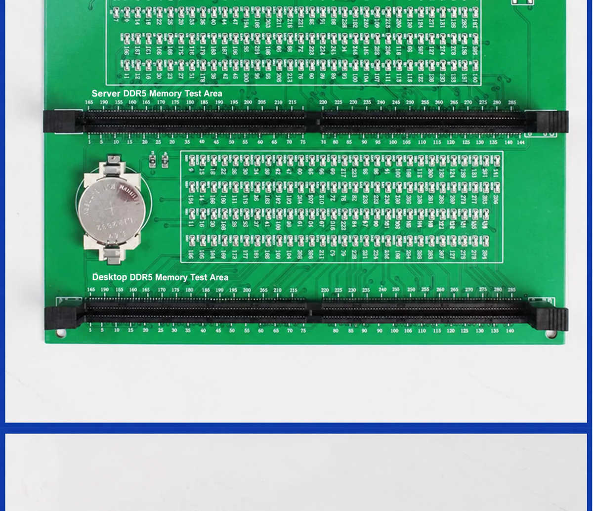 HMT-TT06 2-in-1 DDR5 Desktop &amp; Server RAM Module Tester with LED Indicator