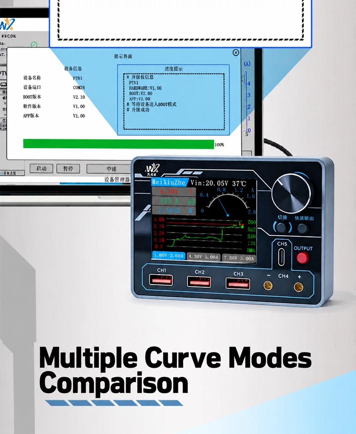 WEIXIUZHE PTV1 High Precision Multi-Function Smart Power Supply