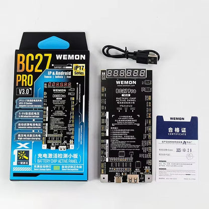 WEMON BC27Pro V30 Battery Activation Tester Board phone repair tools