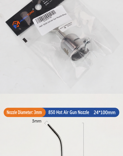 HMT-850 Hot Air Gun Extended Curved Desoldering Nozzle