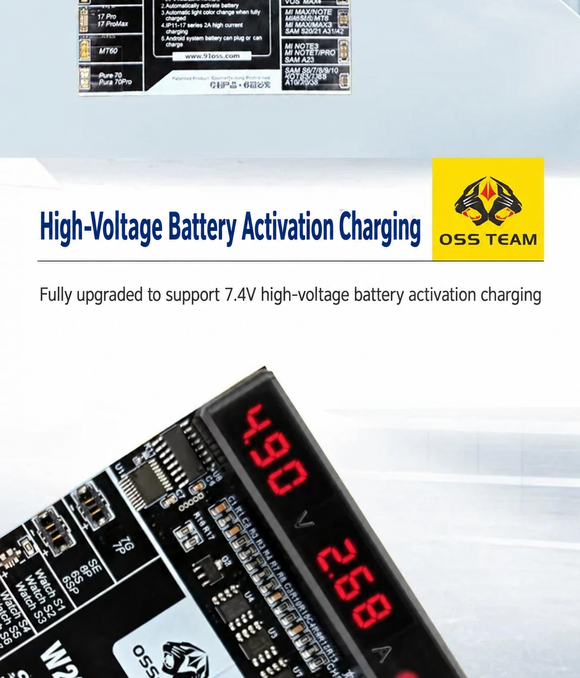OSS TEAM W209Pro V11 Battery Activation Board