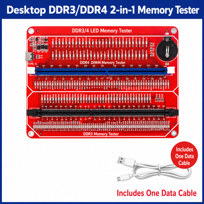 HMT-TT03 Desktop DDR3/DDR4 Memory Module Tester (Dual Power Supply)