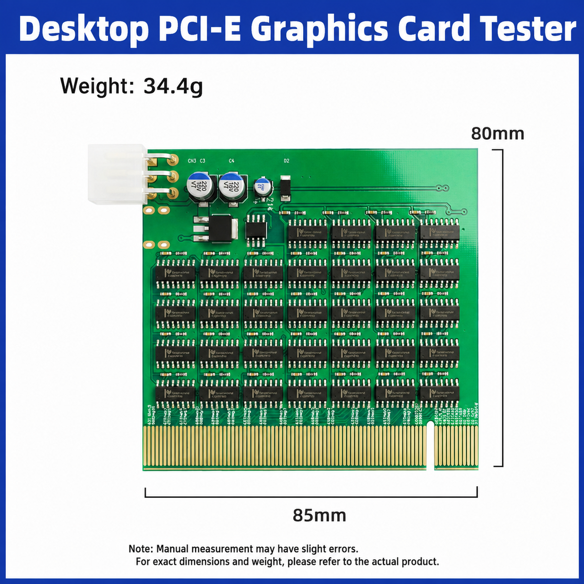 HMT-CZ01 Desktop PCI-E Tester with Indicator Lights