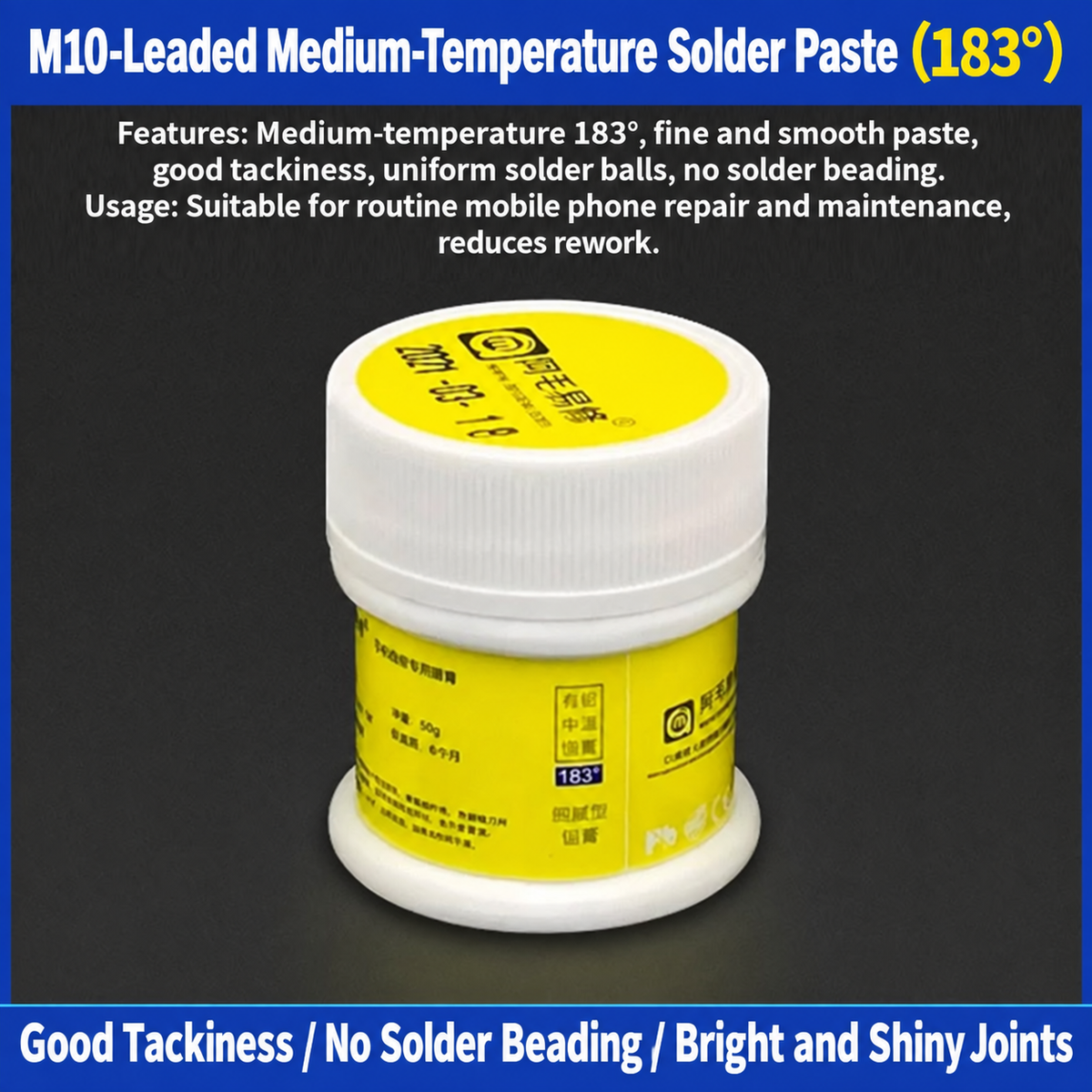 AMAOE Solder Paste for BGA Reballing and Electronics Repair 50g