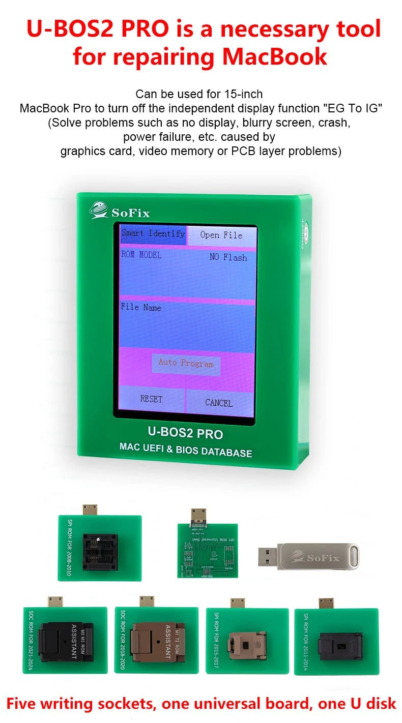 U-BOS2 PRO Mac UEFI and BIOS DATABASE Programmer