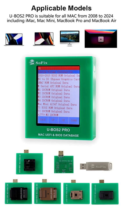 U-BOS2 PRO Mac UEFI and BIOS DATABASE Programmer