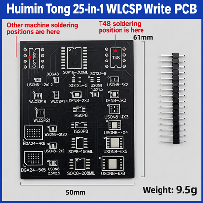 HMT T25 25-in-1 WLCSP Read & Write PCB