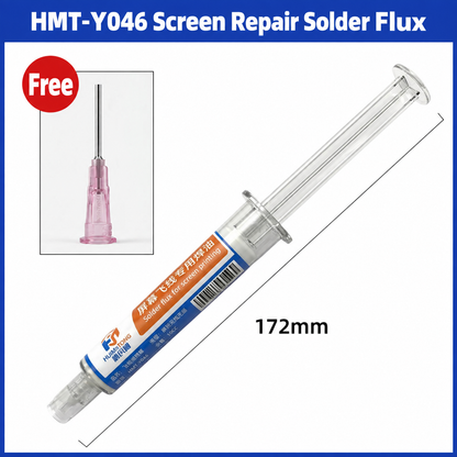 HMT-Y046 Transparent Insulating Flux Paste (Syringe Dispenser)