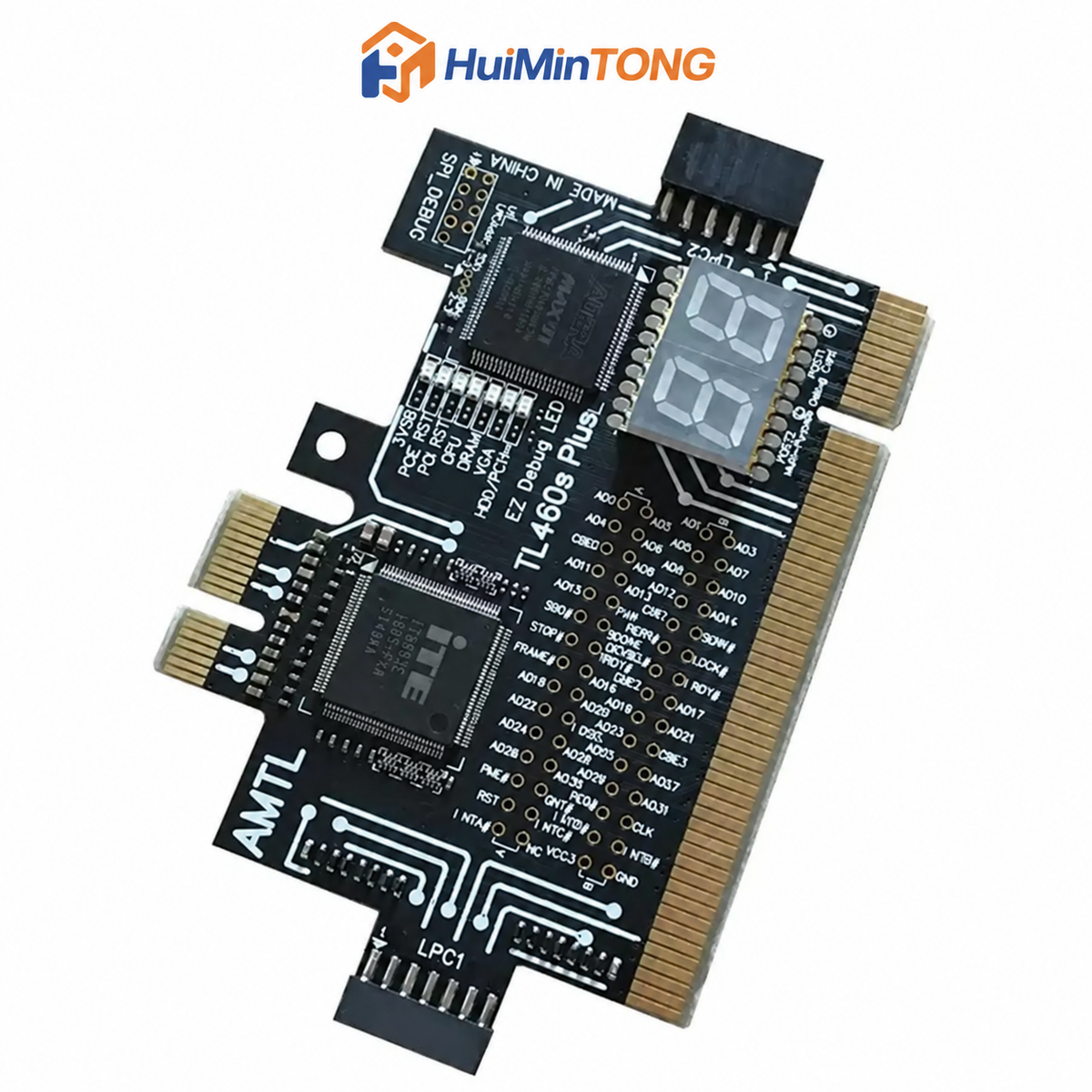 HMT-TL460s Multi-Purpose Debug Card, PCIE & LPC Computer Test Card